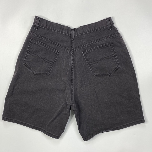 Vintage Faded Glory Black High Waisted Denim Shorts 14 Average Y2K - Picture 2 of 8